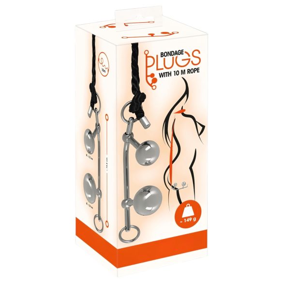 You2Toys Bondage Analplug (149g) + BDSM-Seil (10m)