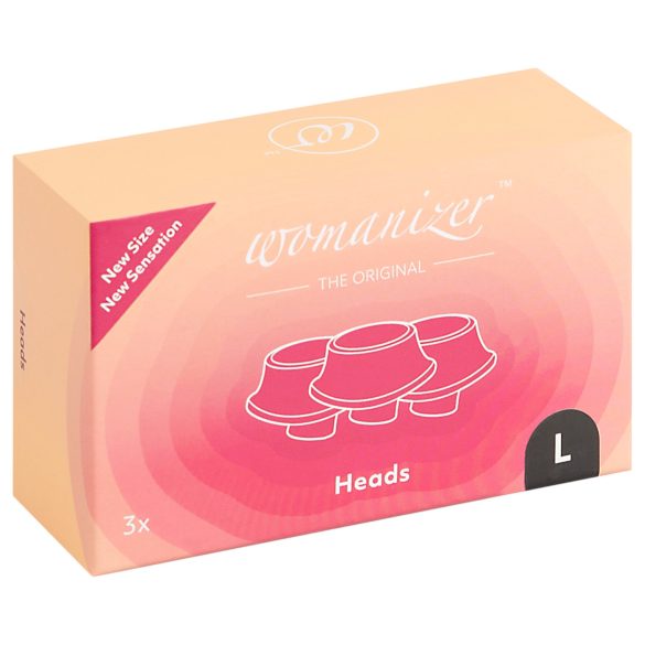 Womanizer L - Ersatzsaugkappenset - Schwarz (3er Pack) - Groß