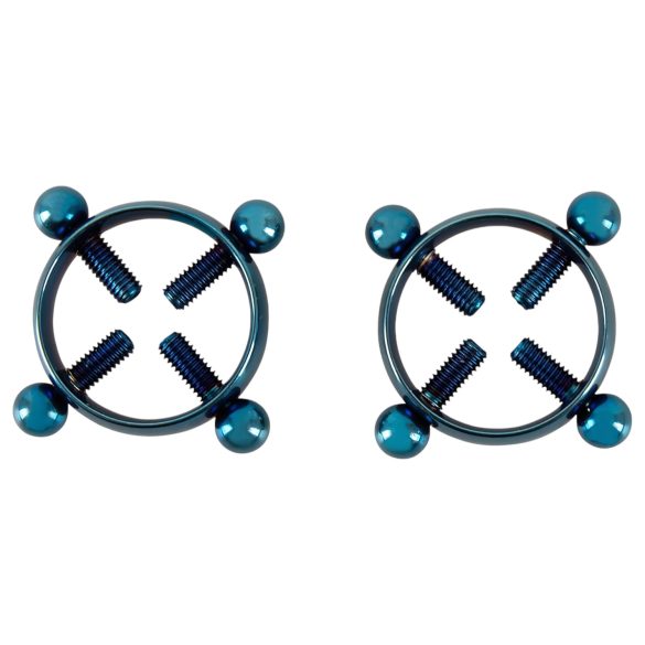 Bad Kitty - Drehbare Nippelschmuck (rund) - blau