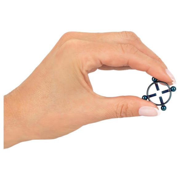 Bad Kitty - Drehbare Nippelschmuck (rund) - blau