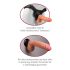 Real Feel Deluxe No.7 - Lebensechter Vibrator mit Hoden (Natur)