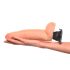 Real Feel Deluxe No.7 - Lebensechter Vibrator mit Hoden (Natur)
