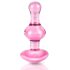 Icicles No. 75 - Herz-Glas-Analplug (pink)