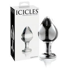   Icicles No. 25 - konischer, gläserner Analplug (transparent)