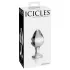 Icicles No. 25 - konischer, gläserner Analplug (transparent)