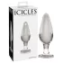 Icicles Nr. 26 - konischer Analdildo aus Glas (transparent)