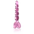 Icicles Nr. 43 - Perlenherz Glasdildo (pink)