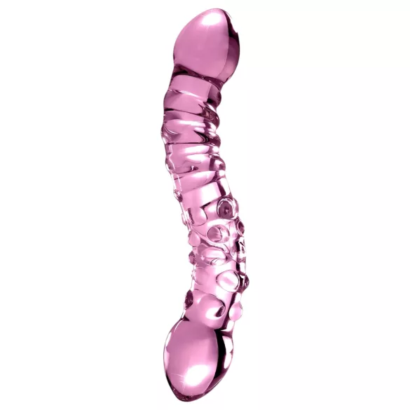 Icicles No. 55 - Doppelseitiger G-Punkt Glasdildo (Pink)