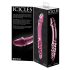 Icicles No. 57 - Doppelseitiger Penisdildo aus Glas (pink)