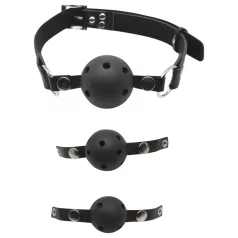 Fetish Fantasy - Mundknebel-Set (schwarz)