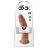 King Cock 9 - realistisch Dildo mit Saugnapf (23cm) - Dunkel Natur