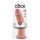 King Cock 10 - großer Saugnapf Dildo (25cm) - natur