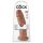 King Cock 10 - großer Dildo mit Saugnapf (25 cm) - dunkle Hautfarbe