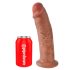 King Cock 10 - großer Dildo mit Saugnapf (25 cm) - dunkle Hautfarbe
