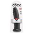 King Cock 10 - Saugnapf-Dildo (25cm) - Schwarz