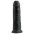 King Cock 10 - Saugnapf-Dildo (25cm) - Schwarz