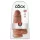 King Cock 9 Chubby - Saugnapf Dildo (23cm) - dunkles Natur