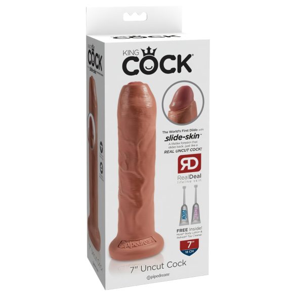King Cock 7 - naturgetreuer Dildo (18cm) - dunkel натур
