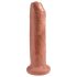 King Cock 7 - naturgetreuer Dildo (18cm) - dunkel натур