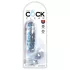 King Cock Clear 6 - Saugnapf, kleiner Hoden-Dildo (15 cm)