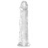 King Cock Clear 8 - Haftender großer Dildo (20cm)