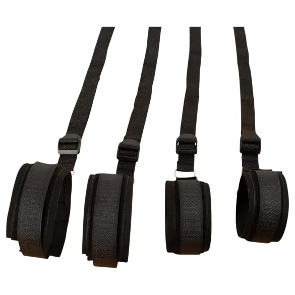 Fetish Fantasy - Bettfessel-Set (schwarz)