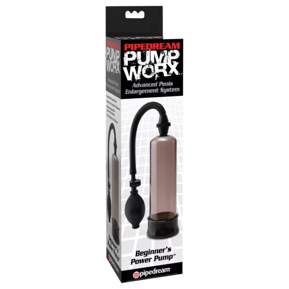 Pipedream - Pump Worx Beginner’s - schwarze Penispumpe (19 cm)