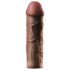 X-TENSION Mega 2 - naturgetreue Penishülle (20,3 cm) - dunkel naturfarben