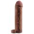 X-TENSION Perfect 2 - Penis-Cover mit Hodenring (19 cm) - dunkel natur