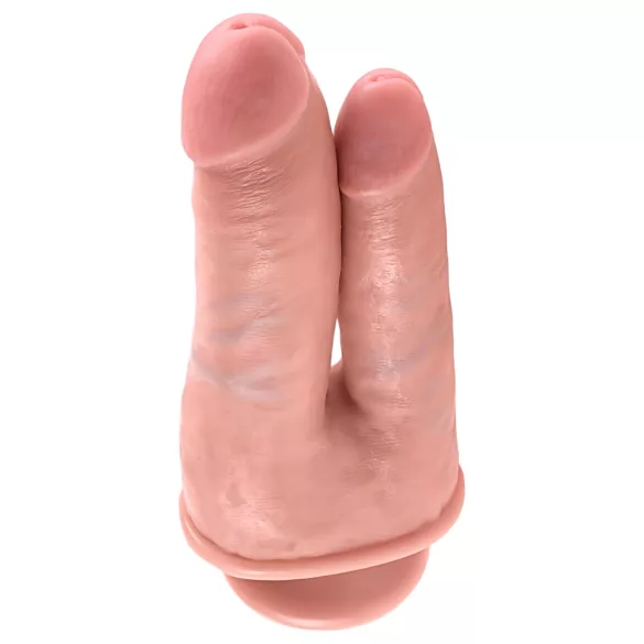 King Cock Double Penetrator - lebensechter Doppel-Dildo (natur)