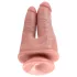 King Cock Double Penetrator - lebensechter Doppel-Dildo (natur)