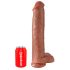 King Cock 15 - Riesendildo (38 cm) - Dunkles Natur