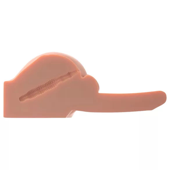 PDX Dirty Talk - Lebensechte Minitorsopuppe mit Dildo (natur)
