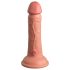 King Cock Elite 6 - lebensechter Vibrator 15cm (dunkel natur)