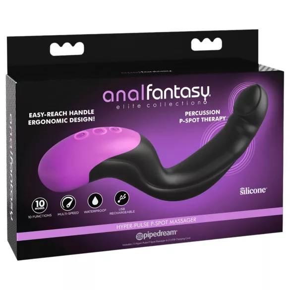 Anal Fantasy - pulsierender Prostata-Vibrator (schwarz)