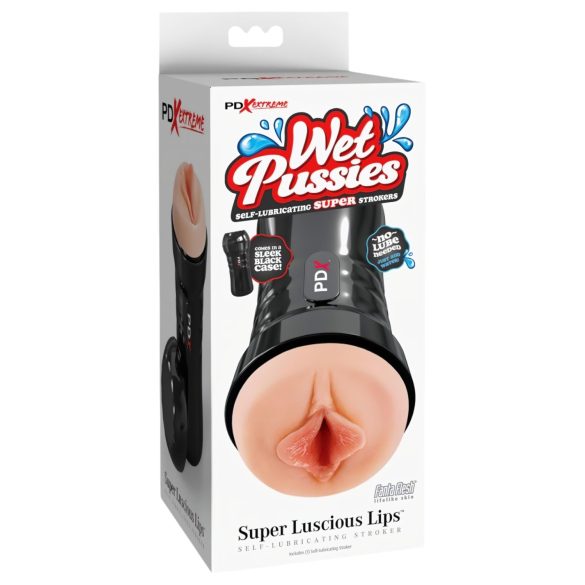 Wet Pussies Super Luscious Lips - naturgetreue Liebespuppe (Hautfarbe)