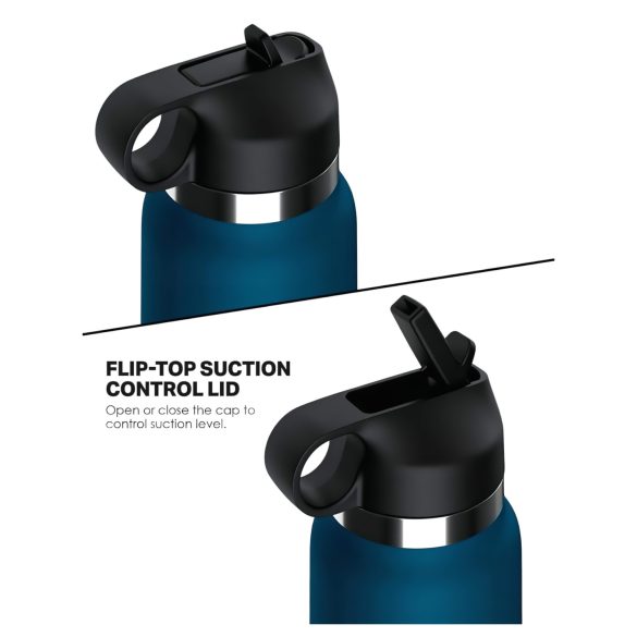 Fuck Flask Private Pleaser - Kunstvagina in Flasche (blau-braun)