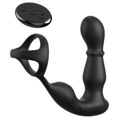   Anal Fantasy Ass-Gasm - Drehkopf Anal-Vibrator mit Penisring (Schwarz)
