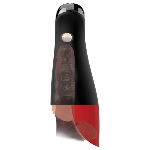 PDX Elite Fuck-O-Mat Pro XL - stimuliertes Saug- und Vibrationsgerät (schwarz)