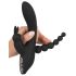 SMILE Triple - Wiederaufladbarer, wasserfester 3-armiger Vibrator (Schwarz)
