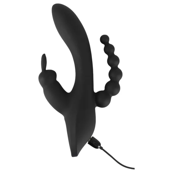 SMILE Triple - Akku, wasserfester 3-fach Vibrator (schwarz)