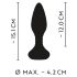 ANOS - Rotierende Perlen Analvibrator (Schwarz)