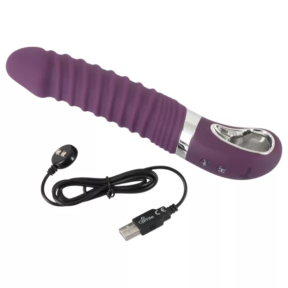 SMILE Soft - wiederaufladbarer, wärmender Vibrator (lila)