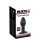 Black Velvet Twist - Wiederaufladbarer Silikon Anal-Vibrator (Schwarz)