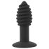 Black Velvet Twist - Wiederaufladbarer Silikon Anal-Vibrator (Schwarz)