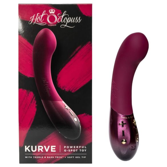 Hot Octopuss Kurve - Wiederaufladbarer, wasserdichter G-Punkt-Vibrator (Lila)