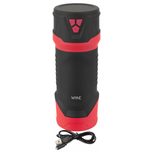 WYNE 04 - Akku-betriebener, vibrierend-saugender Masturbator (braun)