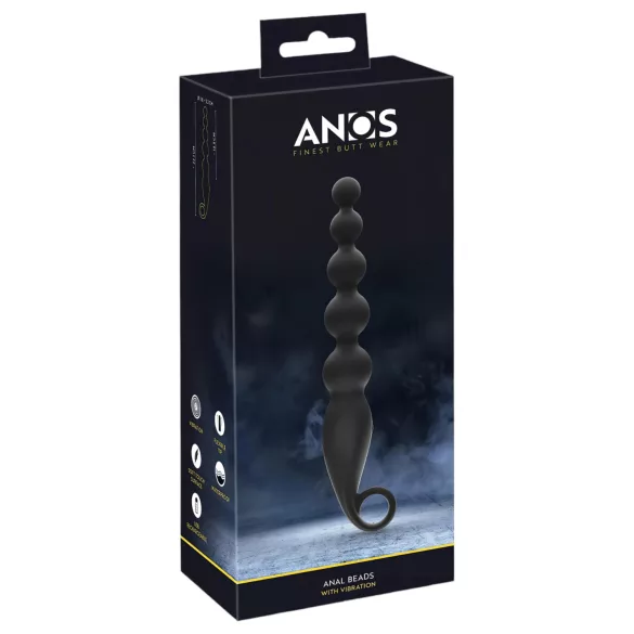 ANOS Anal Beads - Perlen-Analdildo (schwarz)