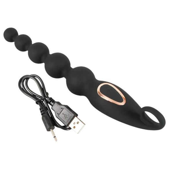 ANOS Anal Beads - Perlen-Analdildo (schwarz)