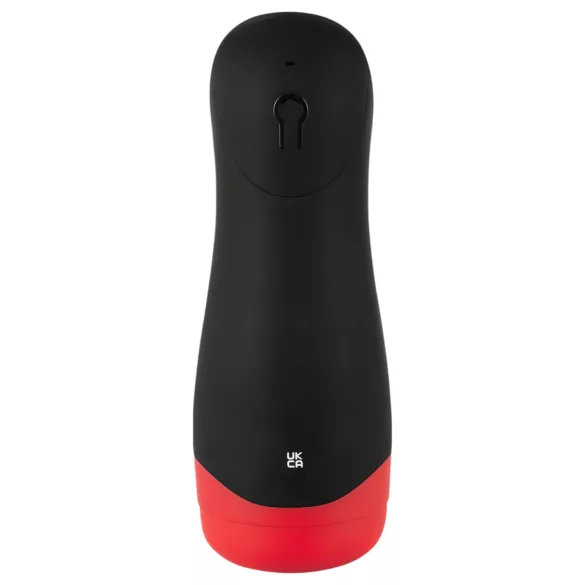 WYNE 01 - Wiederaufladbarer, vibrierender, wärmender Masturbator (schwarz)